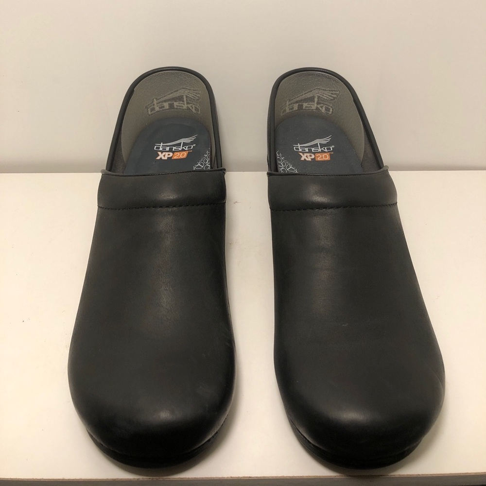 Dansko XP 2.0 Black Leather Clogs Men's US Size 14 EUR 47